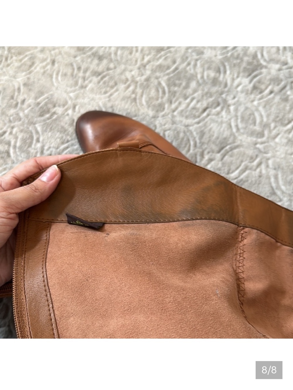 Sam Edelman brown leather riding boots 8 - Picture 7 of 7